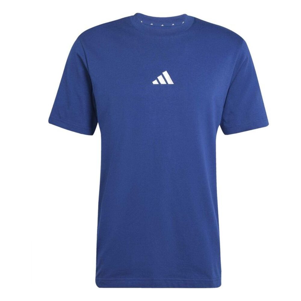 Adidas Mens Essentials Logo T-Shirt / Dark Blue/White